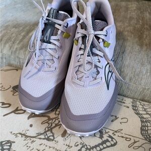 Saucony Gray and Purple Athletic Shoes with Cushioned Comfort